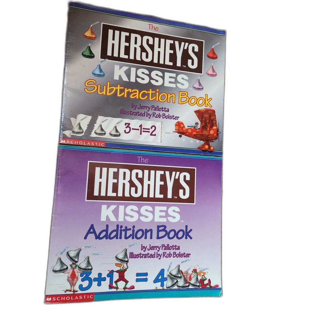 Scholastic Hershey’s Kisses Math Book Lot Addition Subtraction